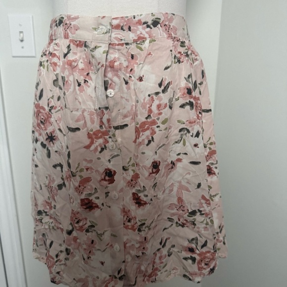 NWT CALIFORNIA MOONRISE Floral Pink Women's Skirt M boho coquette - Picture 3 of 4